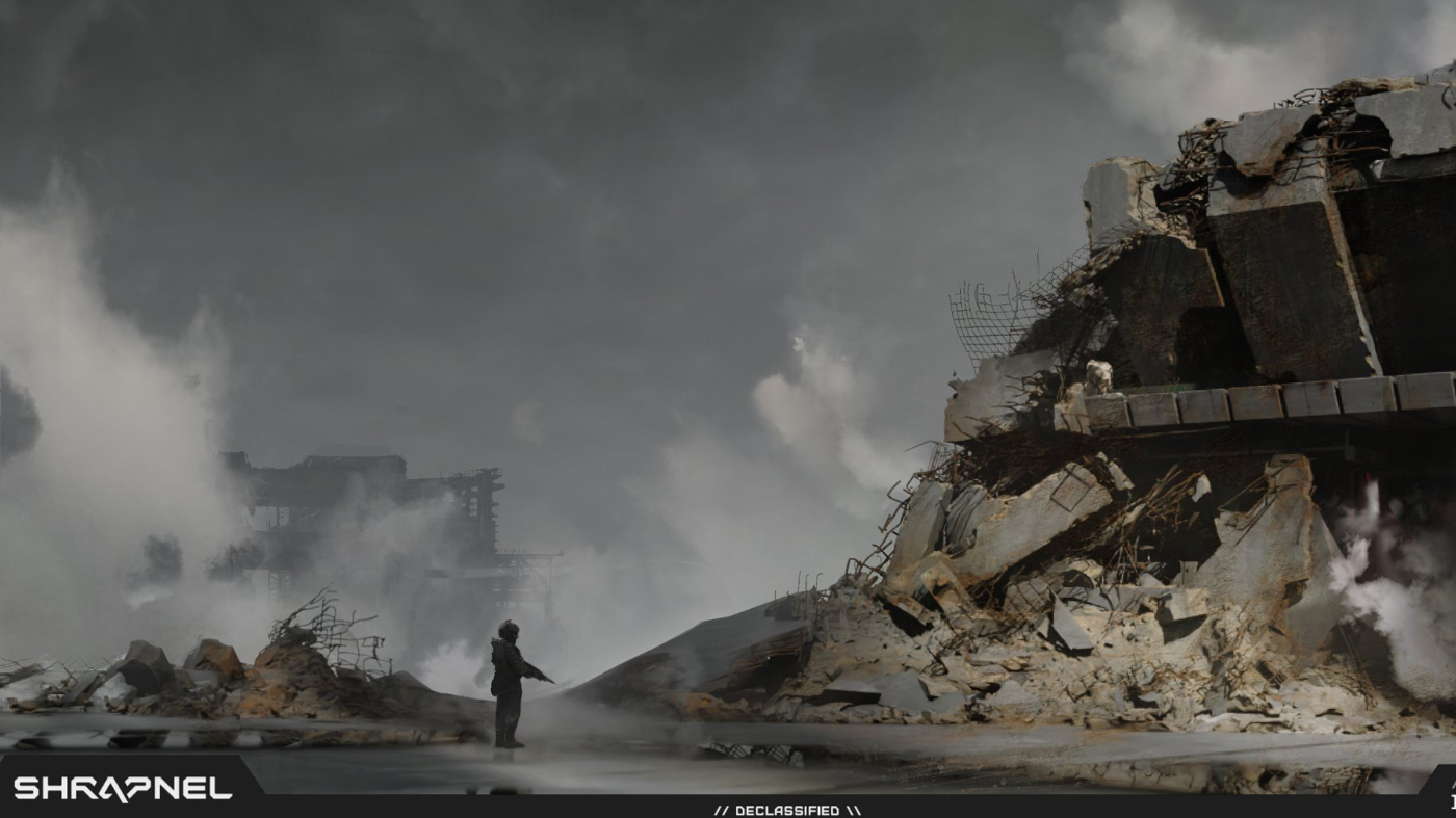 Concept art from Shrapnel.