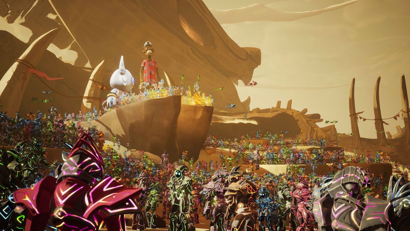 a group of people in armor