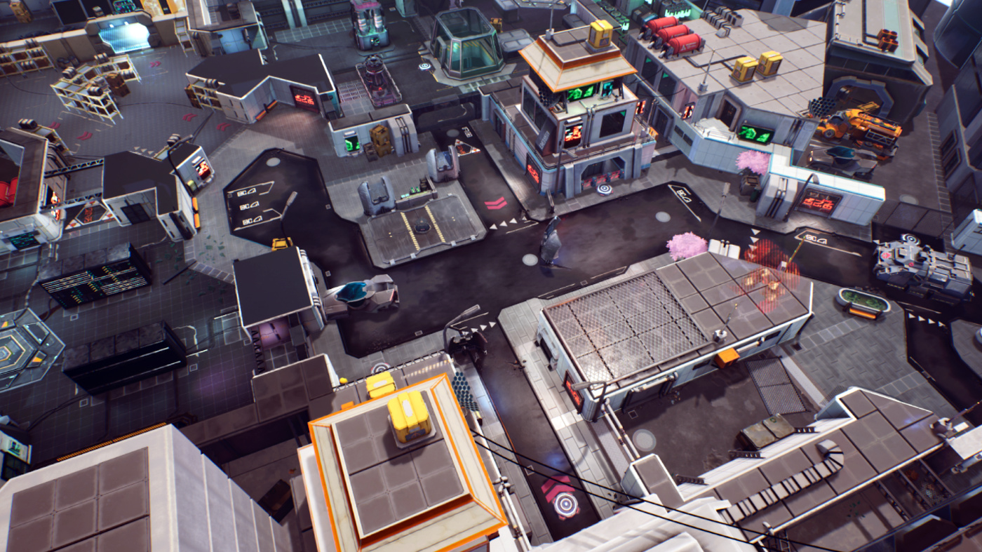 The new map of the detonation mode in The Machines Arena.